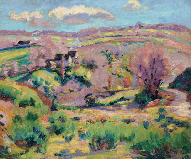 Landskab af Creuse, om foråret - Armand Guillaumin