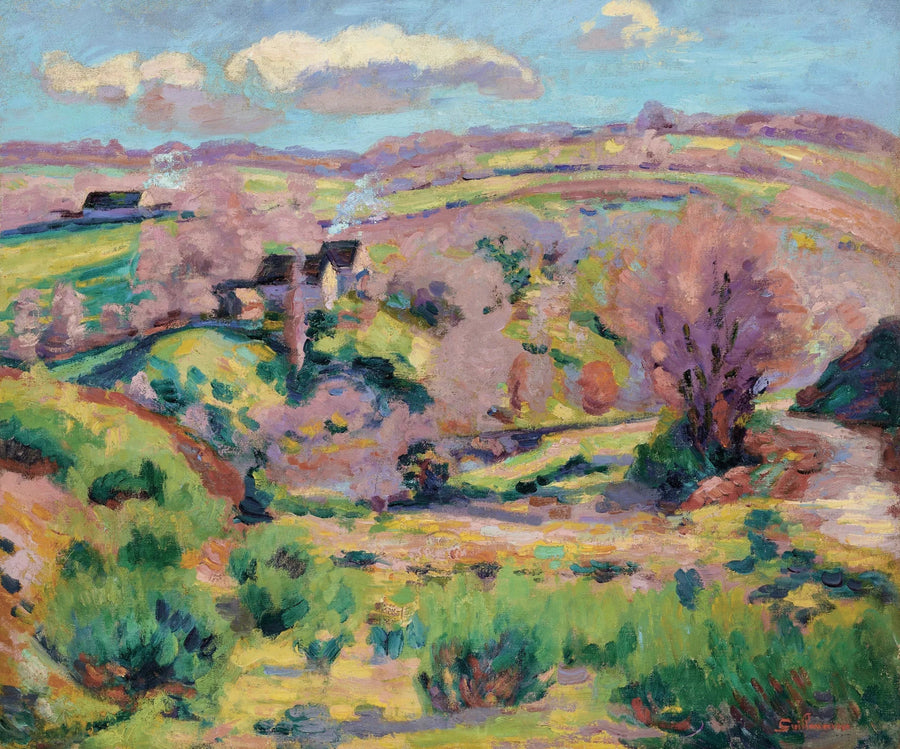 Landskab af Creuse, om foråret - Armand Guillaumin