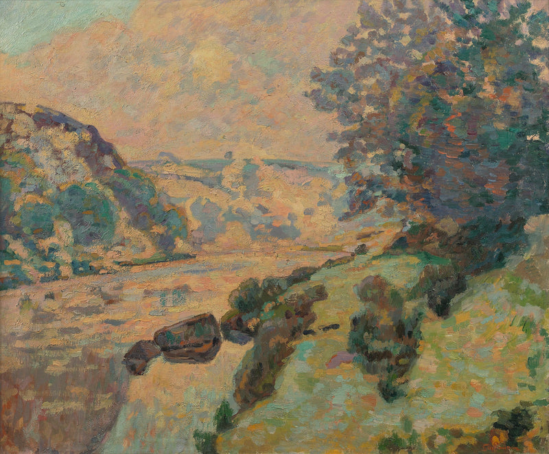 Landskab fra Creuse: tåge mod Crozant - Armand Guillaumin