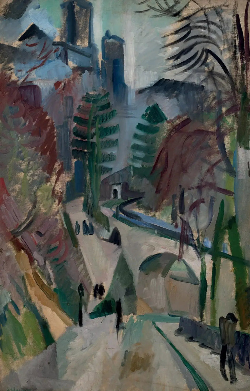 Landskab fra Laon - Robert Delaunay