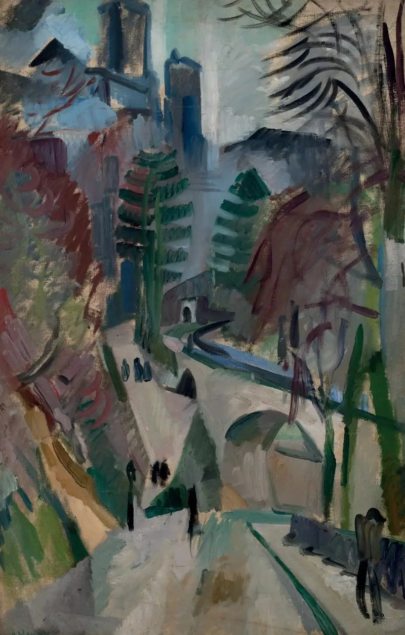 Landskab fra Laon - Robert Delaunay