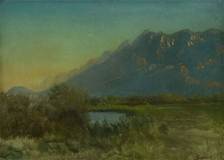 Paysage de montagne - Albert Bierstadt - Alpha Reproduction