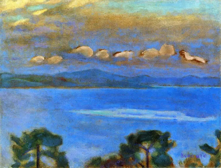 Nattens landskab, Golfe de Saint-Tropez - Pierre Bonnard