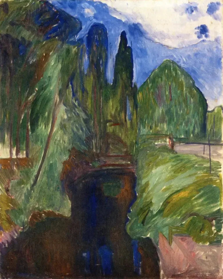 Parklandskab - Edvard Munch