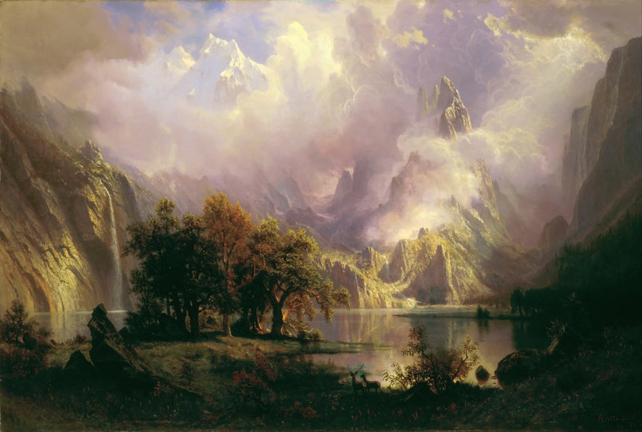Rocky Mountains Landskab - Albert Bierstadt
