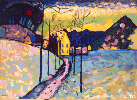 Vinterlandskab - Vassily Kandinsky - Reproduktioner af malerier og højkvalitets malerier