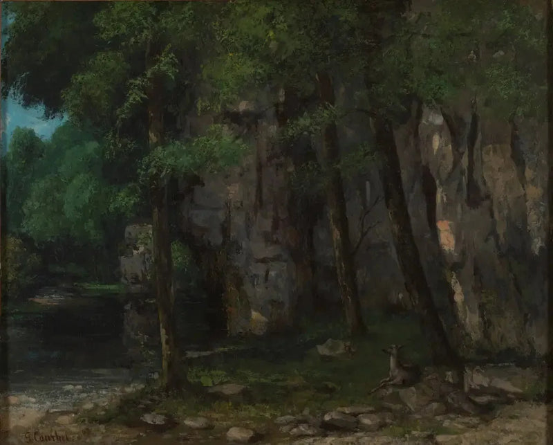 Jura-landskab - Gustave Courbet