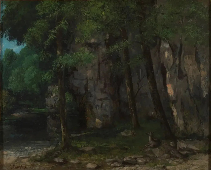 Jura-landskab - Gustave Courbet