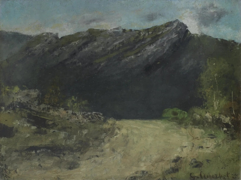 Jura-landskab - Gustave Courbet