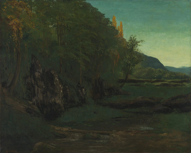 Jura-landskab - Gustave Courbet
