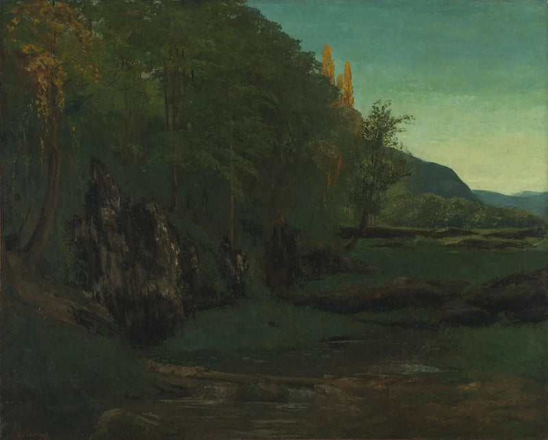 Jura-landskab - Gustave Courbet