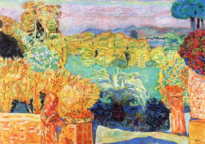 Landskab fra Midi og to børn - Pierre Bonnard