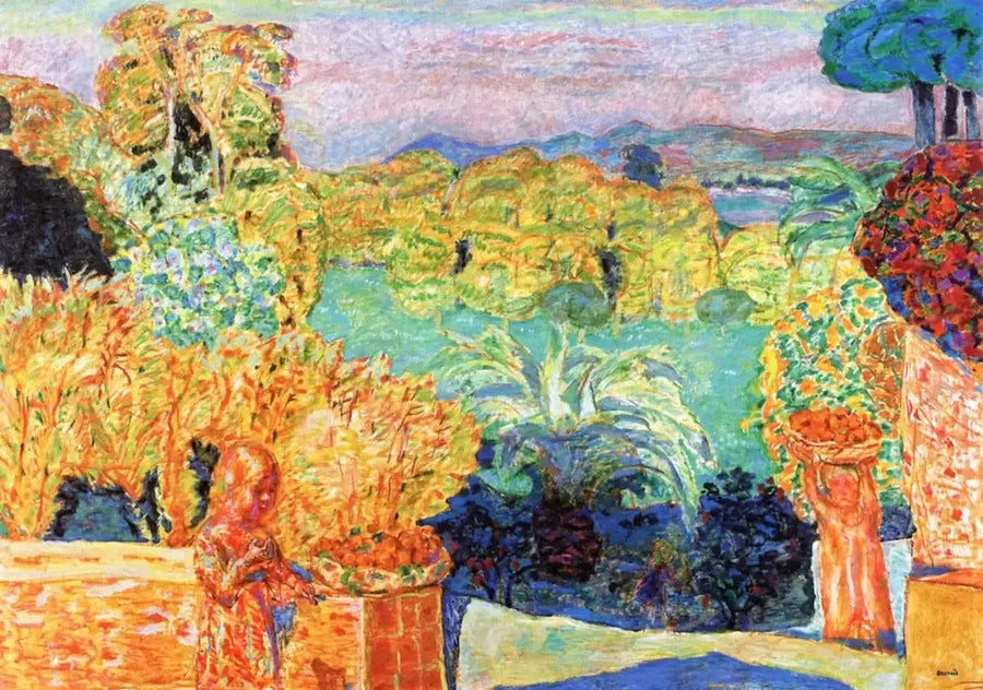 Landskab fra Midi og to børn - Pierre Bonnard