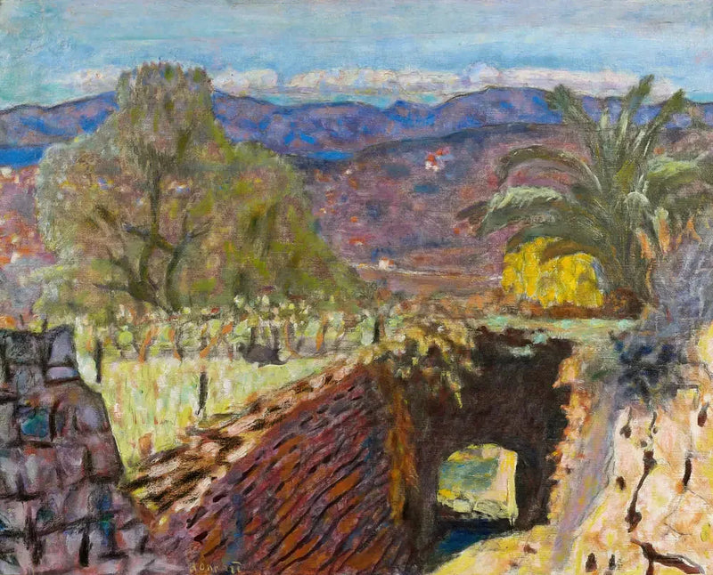 Landskab i Midi under mistralvejr - Pierre Bonnard