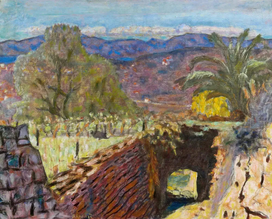 Landskab i Midi under mistralvejr - Pierre Bonnard