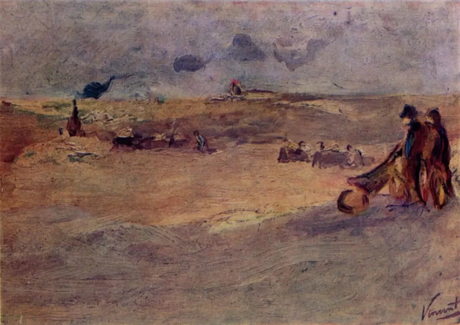 Landskab med klitter og personer - Vincent van Gogh
