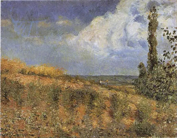 Landskab, omgivelserne ved Pontoise - Camille Pissarro