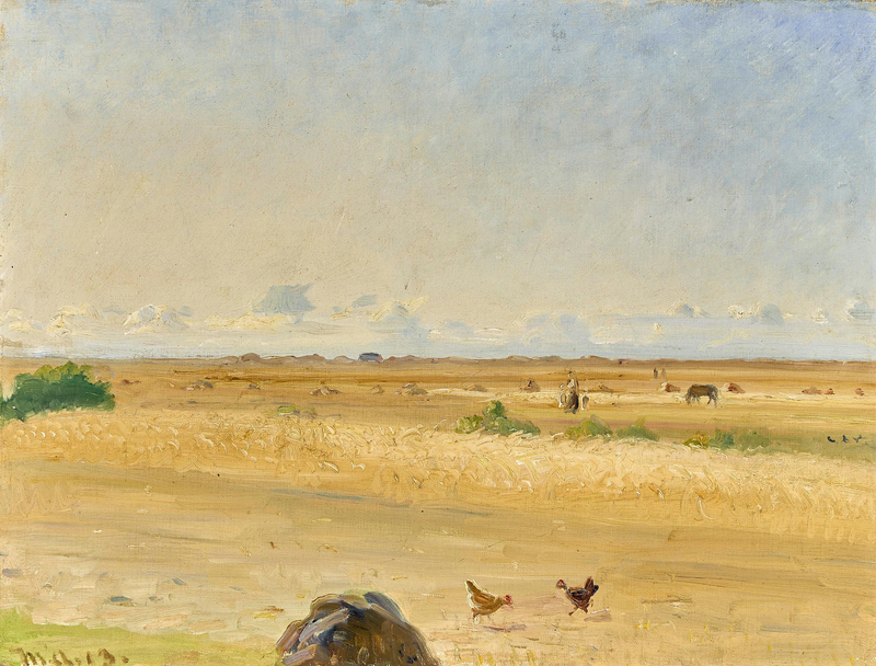 Dansk sommerlandskab syd for Skagen. -Michael Peter Ancher