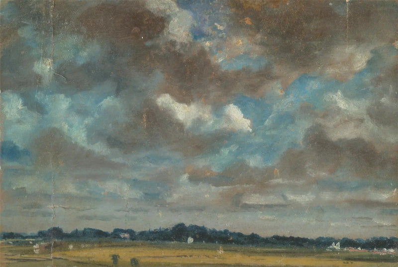 Udvidet landskab med grå skyer - John Constable