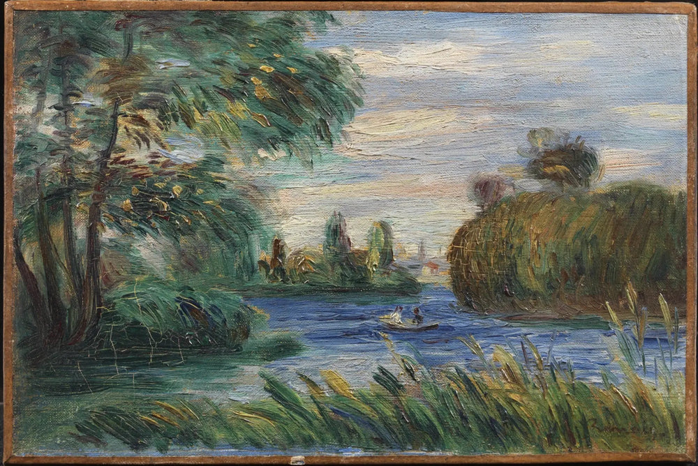 Paysage fluvial - Pierre-Auguste Renoir image 1 copie peinte à la main à l’huile