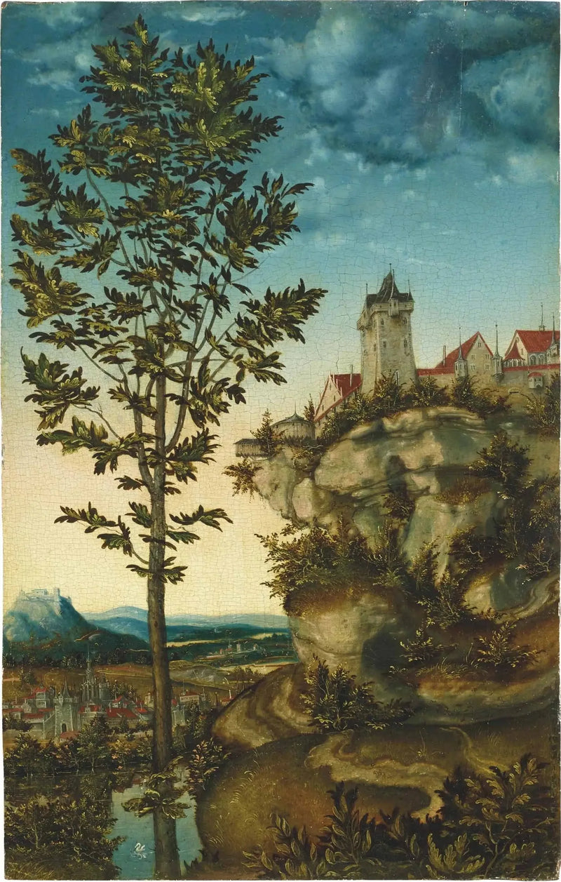 Landskab (fragment) - Lucas Cranach den Ældre