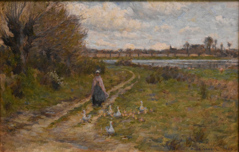 Landskab, gøgejæger - Henri Le Sidaner