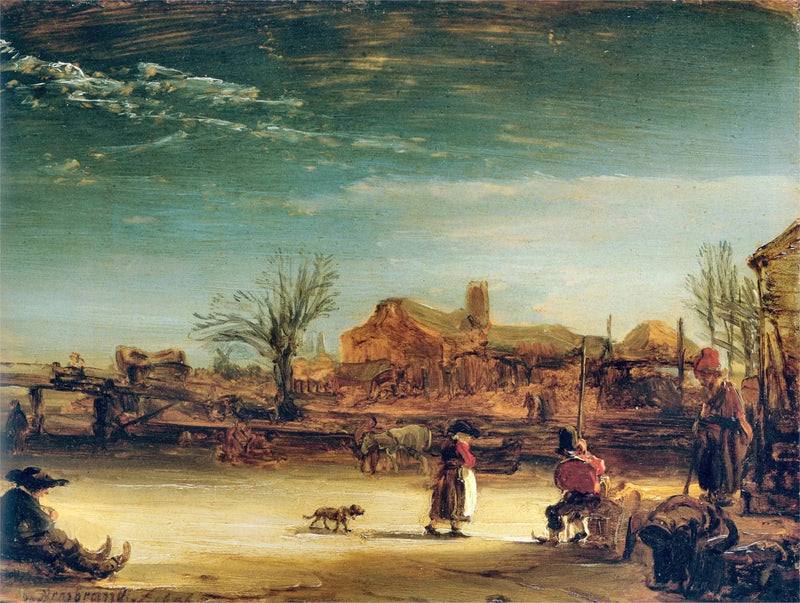 Vinterlandskab - Rembrandt