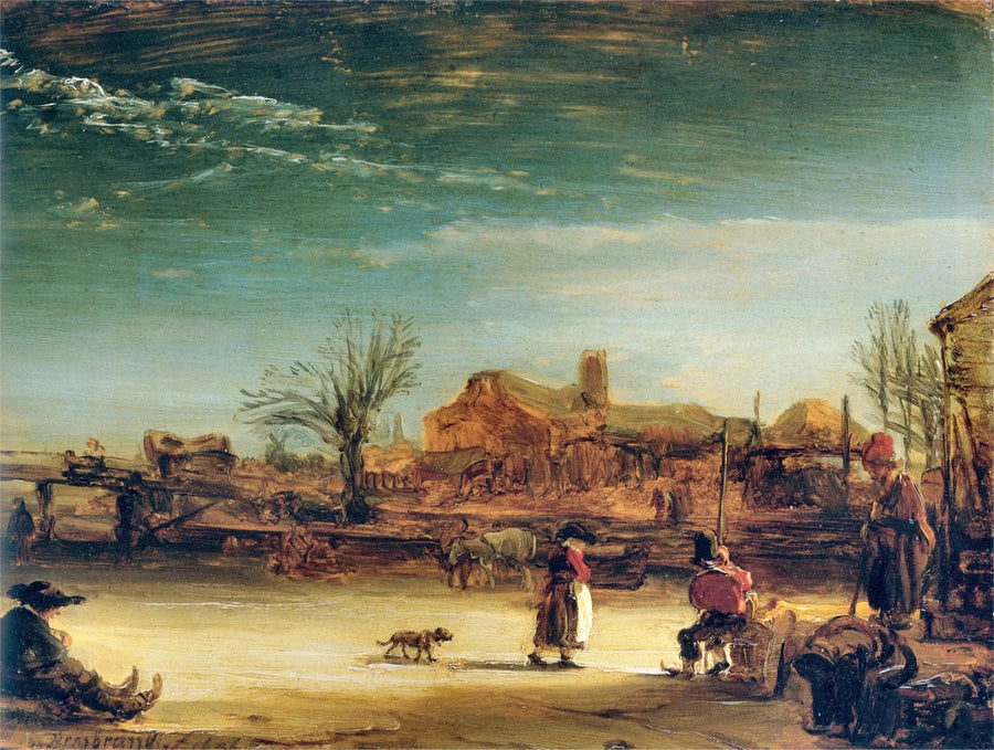Vinterlandskab - Rembrandt
