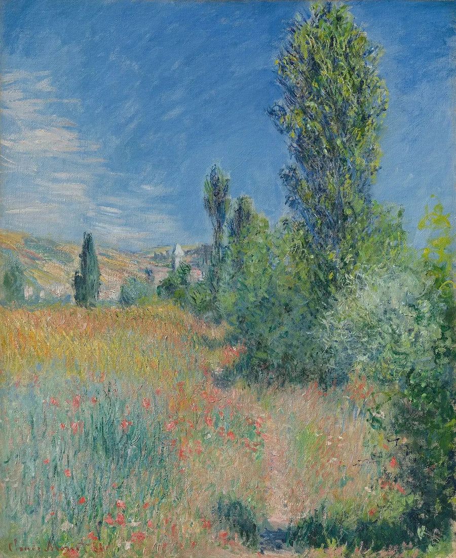 Landskab på Saint-Martin Island W679 - Claude Monet
