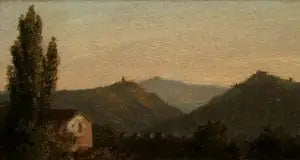 Italiensk landskab (tidligere Les Catskills de Saugerties) - Thomas Cole