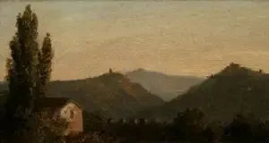Italiensk landskab (tidligere Les Catskills de Saugerties) - Thomas Cole