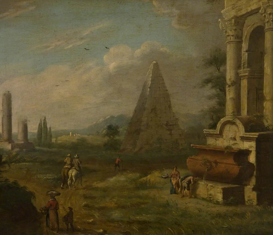 Italiensk landskab - Giovanni Paolo Panini