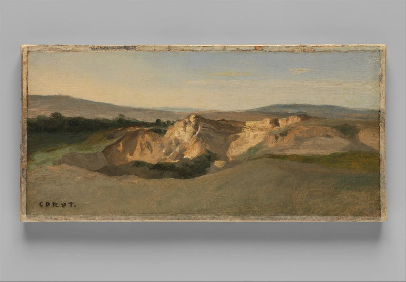 Italiensk landskab - Jean-Baptiste Camille Corot