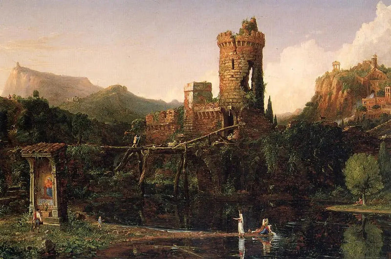 Italiensk landskab - Thomas Cole