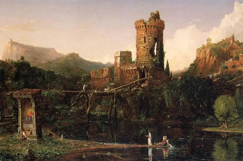 Italiensk landskab - Thomas Cole