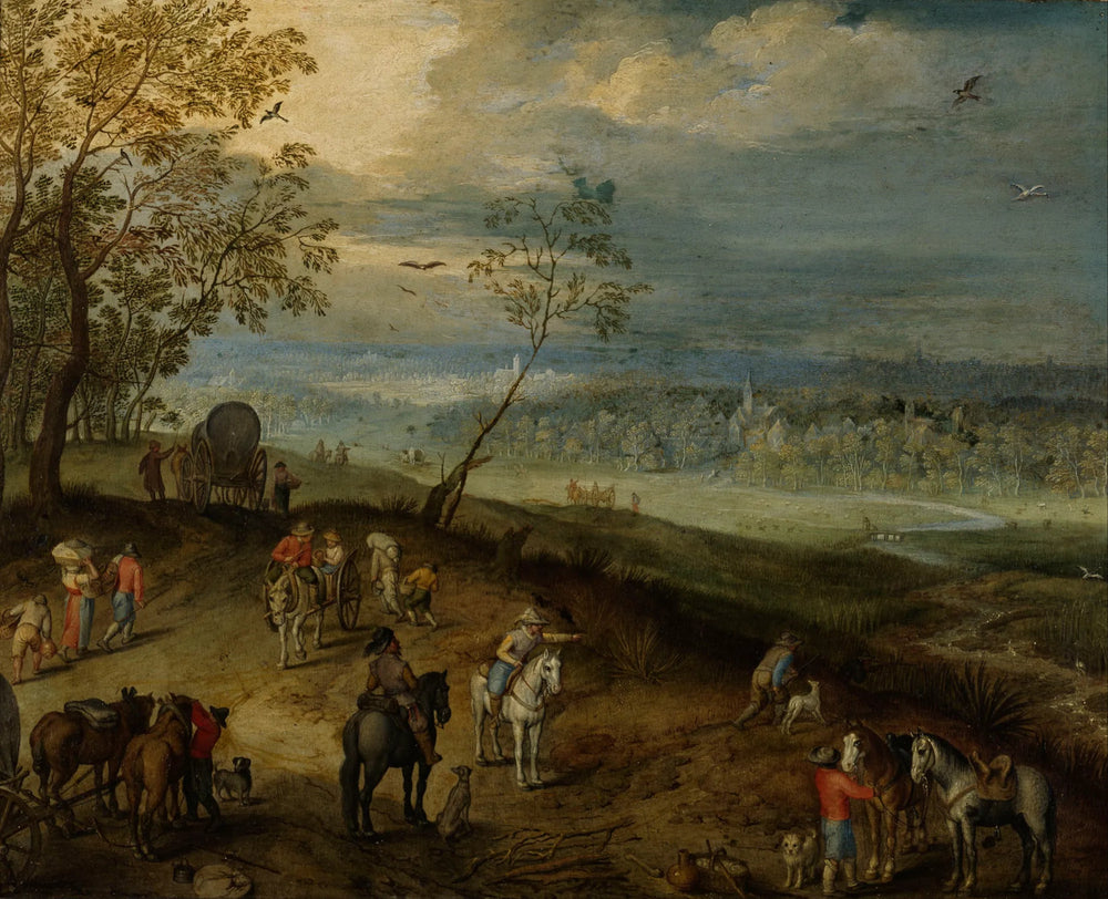 Paysage - Jan Brueghel le Jeune image 1 reproduction de peinture à l’huile