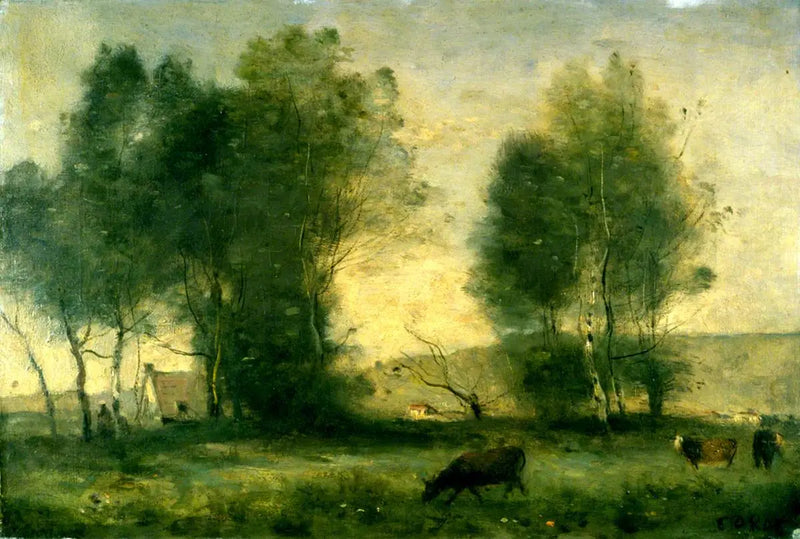 Landskab - Jean-Baptiste Camille Corot