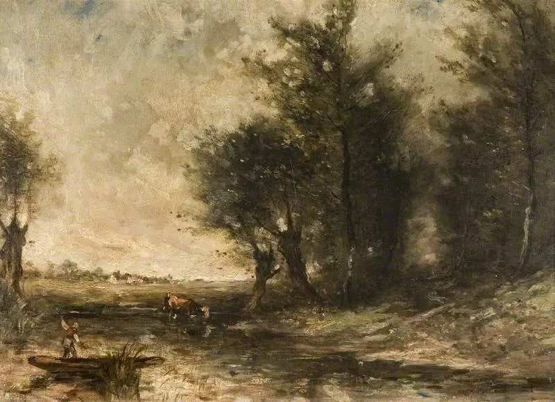 Landskab - Jean-Baptiste Camille Corot