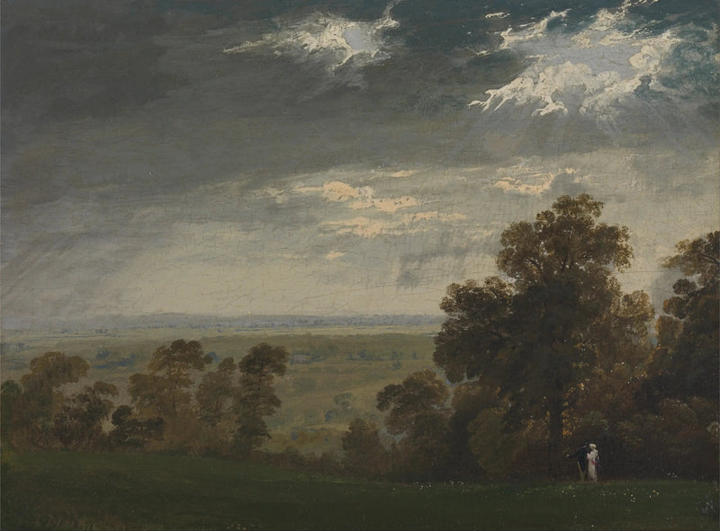 Landskab, Wight-øen eller Richmond Hill - John Martin