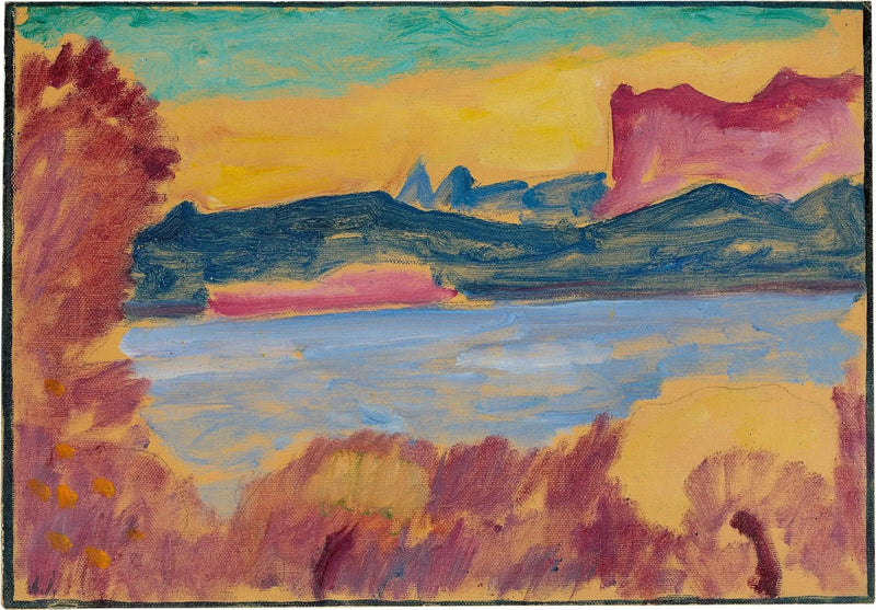 Landskab, Genfersøen - Alexej von Jawlensky