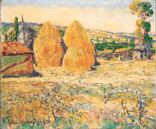 Landskab, høstakene - Robert Delaunay