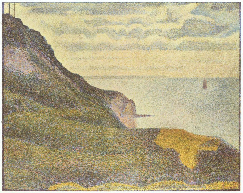 Marinelandskab ved Port-en-Bessin, Normandiet - Georges Seurat