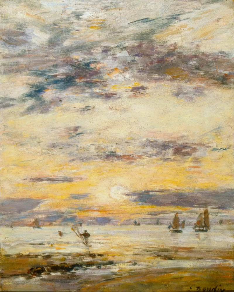 Marinelandskab - Solnedgang - Eugène Boudin