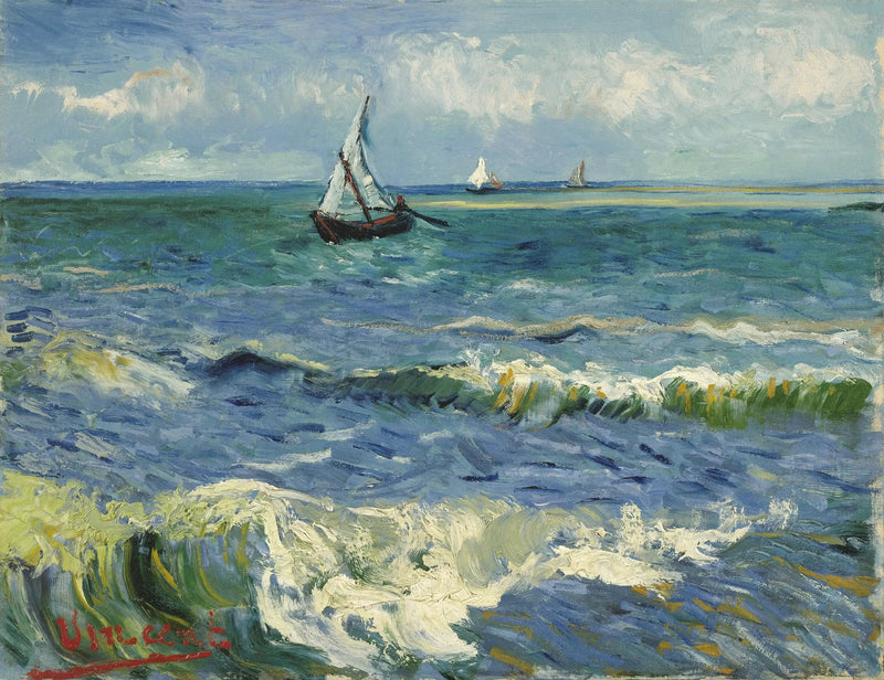 Marinelandskab nær Saintes-Maries-de-la-Mer - Vincent van Gogh
