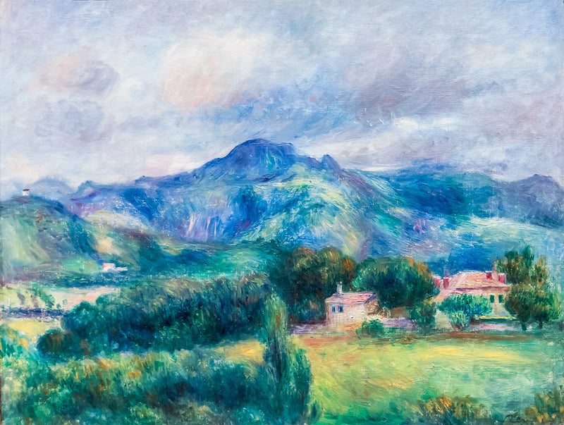 Landskab med bjerg - Pierre-Auguste Renoir