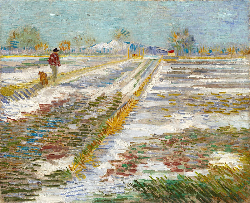 Sneklædt landskab - Vincent van Gogh