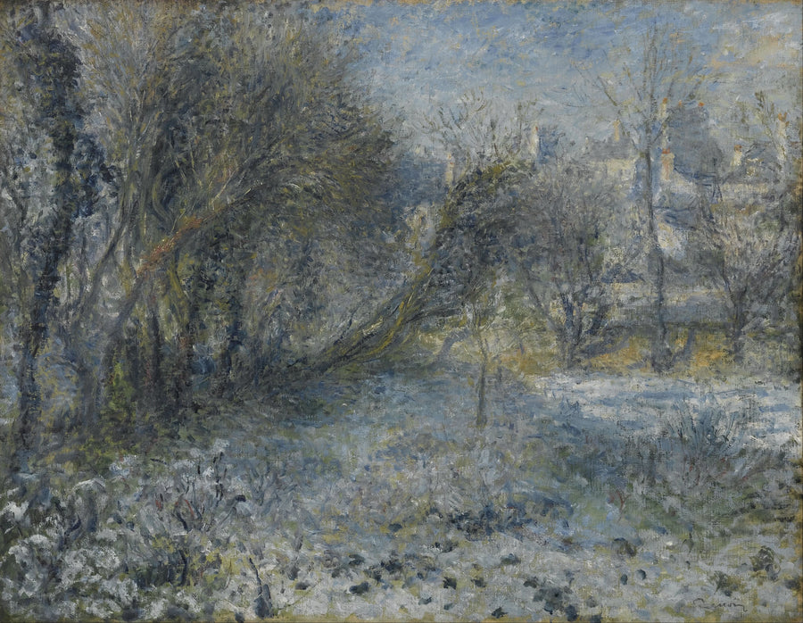 Sne landskab - Pierre-Auguste Renoir