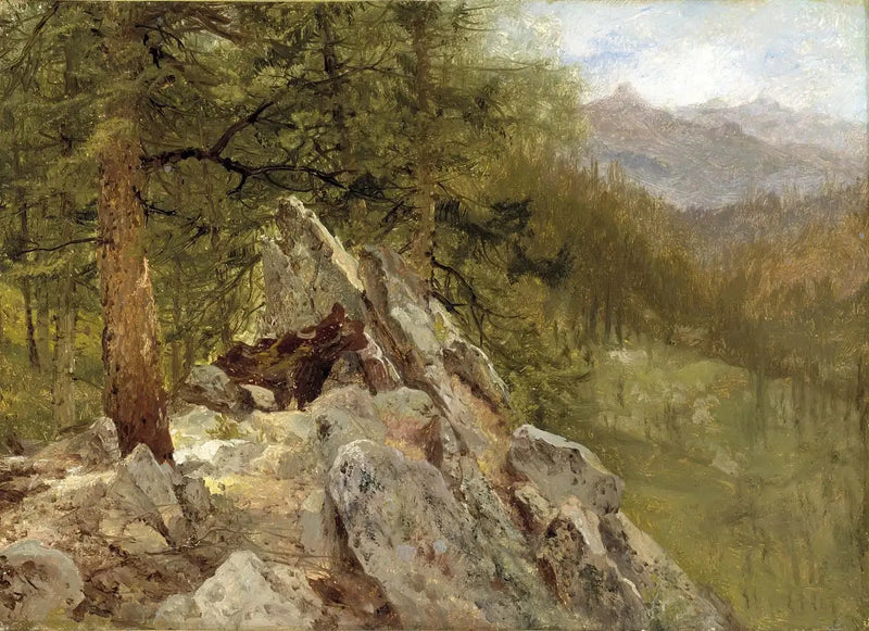 Vestligt landskab - John Frederick Kensett