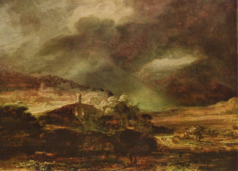 Stormlandskab - Rembrandt