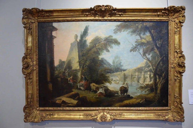 Landskabslandskab med obelisk - François Boucher
